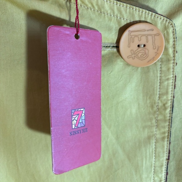 SISSY ME Sz L Coat Jacket Art to Wear Embroidered Back Detail Western Lining NEW - Picture 3 of 15